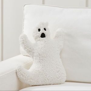Pottery Barn Spooky and Cozy Cuddly Ghost Shaped Sherpa Pillow 👻 LAST ON…